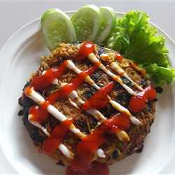Omelet Mie Bayam